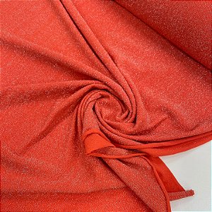 Tule Lurex de Poliamida Laranja