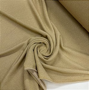 Tule Lurex de Poliamida Dourado