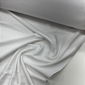 Suplex Canelado Acetinado Premium Branco