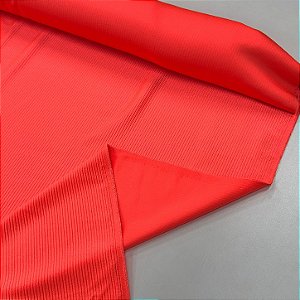 Suplex Canelado Acetinado Premium Laranja Neon