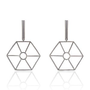 Brinco Biscayne 902 Burle Marx Ródio Negro