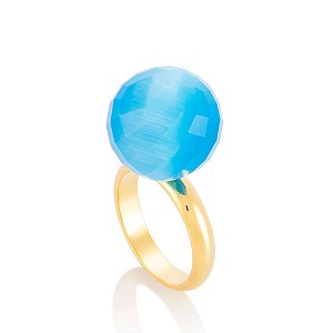 Anel Bubble Sideral Ouro Netuno