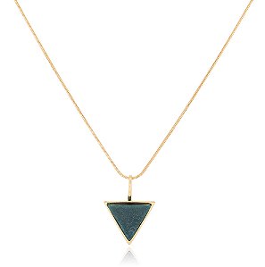 Pingente Barney Grande 449 Ouro Quartzo Verde