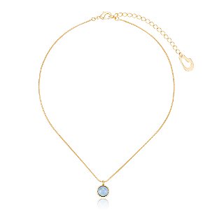 Pingente Bubble Moon 454 Ouro Azul