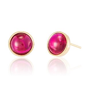 Brinco Bubble Moon 1067 Ouro Rosa