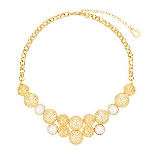 Colar Twister 458 Ouro Shell