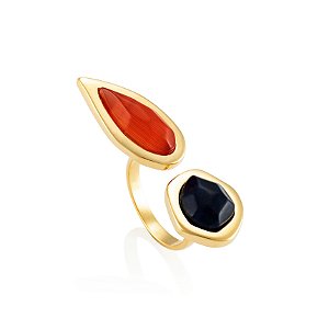 Anel Fogo 539 Ouro Sodalita