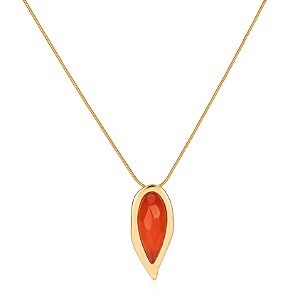 Pingente Fogo 465 Ouro Laranja