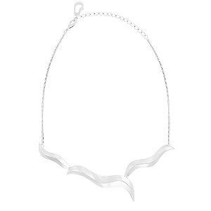 Colar Algas 470 Ródio