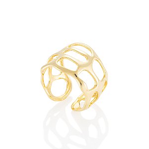 Anel Esponja Grosso 595 Ouro