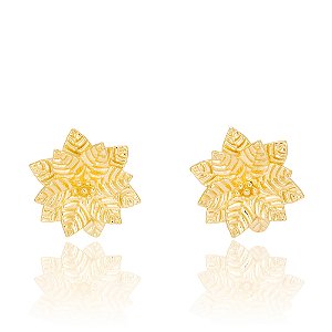 Brinco Poinsetia 1159 Ouro