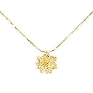 Pingente Poinsetia 509 Ouro