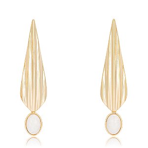 Brinco Riad 1163 Agata Nude Ouro