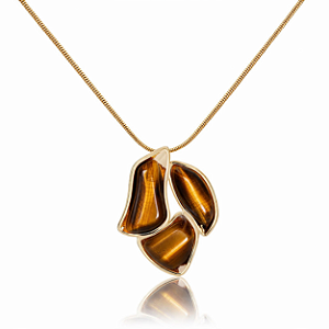 Pingente Vessel 516 Ouro Olho de Tigre