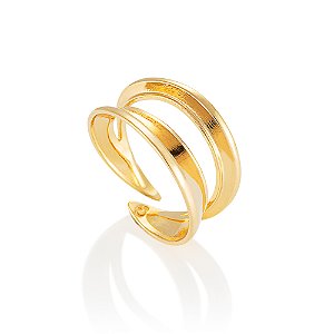 Anel Plex 608 banhado a Ouro