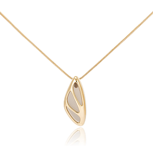 Pingente Jazz 518 Ouro com Quartzo Fumê