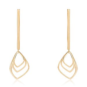 Brinco Arte 1174 banhado a Ouro