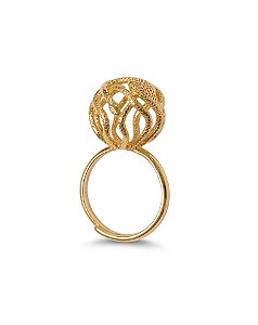 Anel 625 Bubble Medusa Ouro