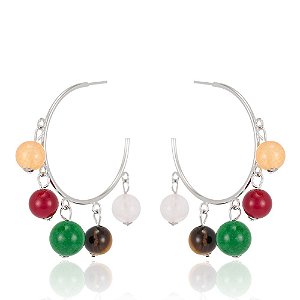 Brinco Essencial Argola 876 Ródio Color