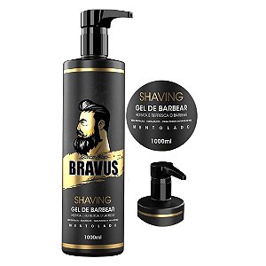 Bravus-Shaving gel para  Barbear 1000ml