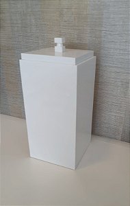 Lixeira Slim Quadrada 4,5 L - Resina branca