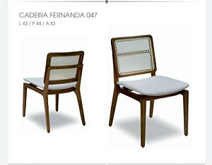 Cadeira Fernanda sem braço 047 - Luccasi Mobili