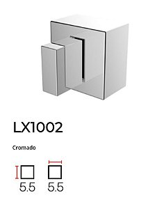 Acabamento de registro LX1002CR - Lexxa