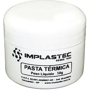 PASTA TÉRMICA IMPLASTEC - 50g