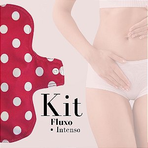 Kit Absorvente Feminino - Fluxo Intenso