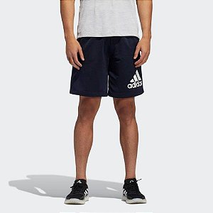 Short Adidas Logo Masculino - Marinho+Branco