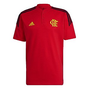 Camisa Polo Flamengo Treino Jogadores Adidas 2022
