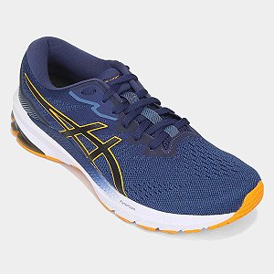 Tênis Asics GT-1000 11 Masculino - Azul+Preto