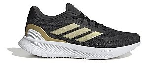 Tênis adidas Feminino Runfalcon 5 Preto / Dourado