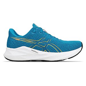 Tênis ASICS Versablast 4 - Masculino - Azul/Laranja