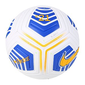Bola de Futebol Campo Nike CBF Strike - Branco e Azul