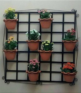 Suporte Para Plantas em forma de Quadrado para 8 vasos
