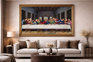 Quadro decorativas imagem santa