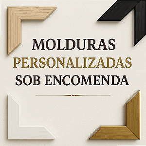 Molduras trabalhadas e lisas sob medida
