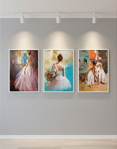 Kit 3 QuadroS 042X60 sem vidro