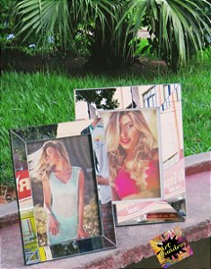 Porta retrato 20x30  com moldura espelhada