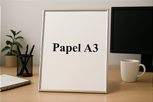 Quadro de moldura de aluminio para tamanho A3