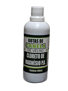Canela de Velho  e Cloreto de Mgnésio PA  - Gotas 100ml