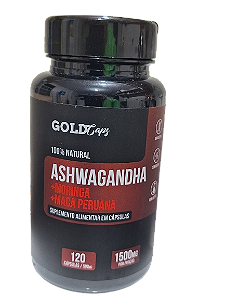 ASHWAGANDRA + MORINGA  +  MACA PERUANA 1500MG  120 CP
