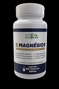6 Magnésio 600mg 60 cp \lifeCaps