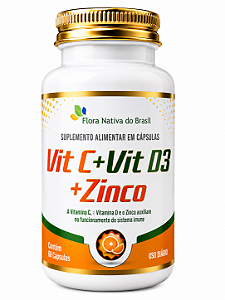 Vitamina C, Vitamina D3, Zinco 60 cp