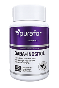 GABA + INOSITOL 60 CP Acido Gama aminobutírico 300mg + inositol 500mg.