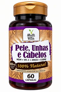 Pele, Unhas e Cabelos 60 cp MultiVitta