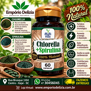 Chlorella + Spirulina 60 CP MultiVitta