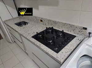 Pia de Granito Dallas com Cuba e Cooktop - 2,00 x 0,60m