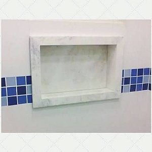 NICHO MÁRMORE BRANCO 53X33